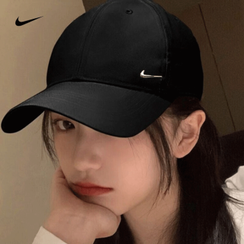 大きいサイズ,つば付き帽子,アーミーキャップ Nikeナイキ帽子男性帽子女性 帽子2021夏の新型SWOOSHスポーツ帽子透過性サンバイザーファッションアヒル舌帽帽子帽子帽子カップル帽子943092-010/SF金属シルバーロゴ/店長オススメMIS